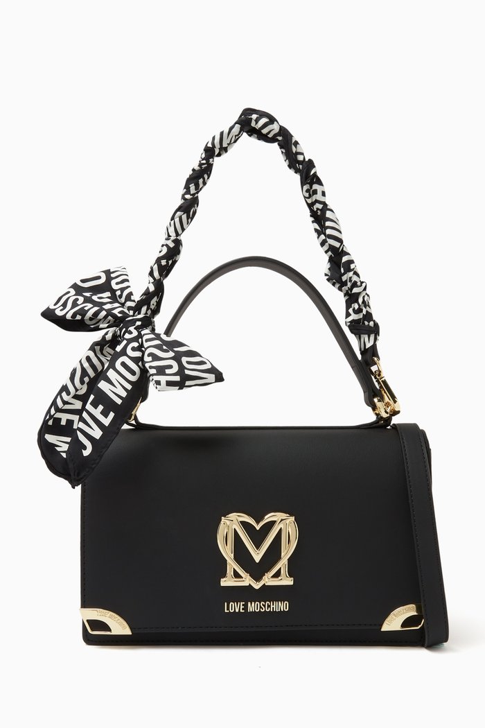 

Small Lady Foulard Shoulder Bag, Black