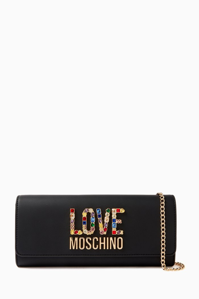 

Crossbody Bag in Faux Leather, Black