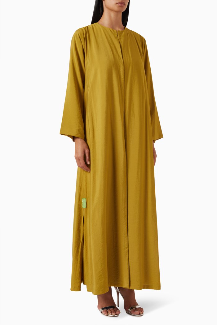 

Round-neck Abaya, Green