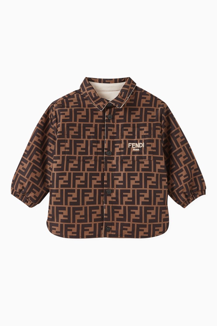 

Reversible Shirt Jacket in Nylon and Jersey, Neutral