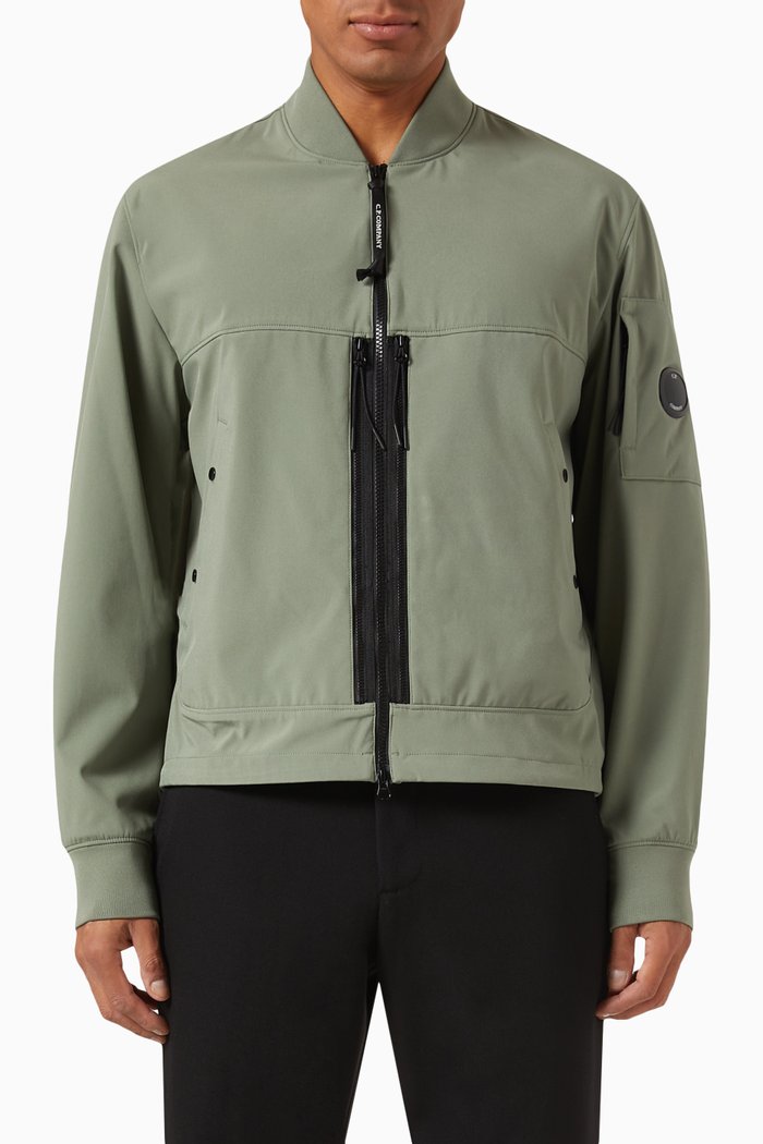 

Shell-R Goggle Jacket in Recycled Polyester-blend, Green