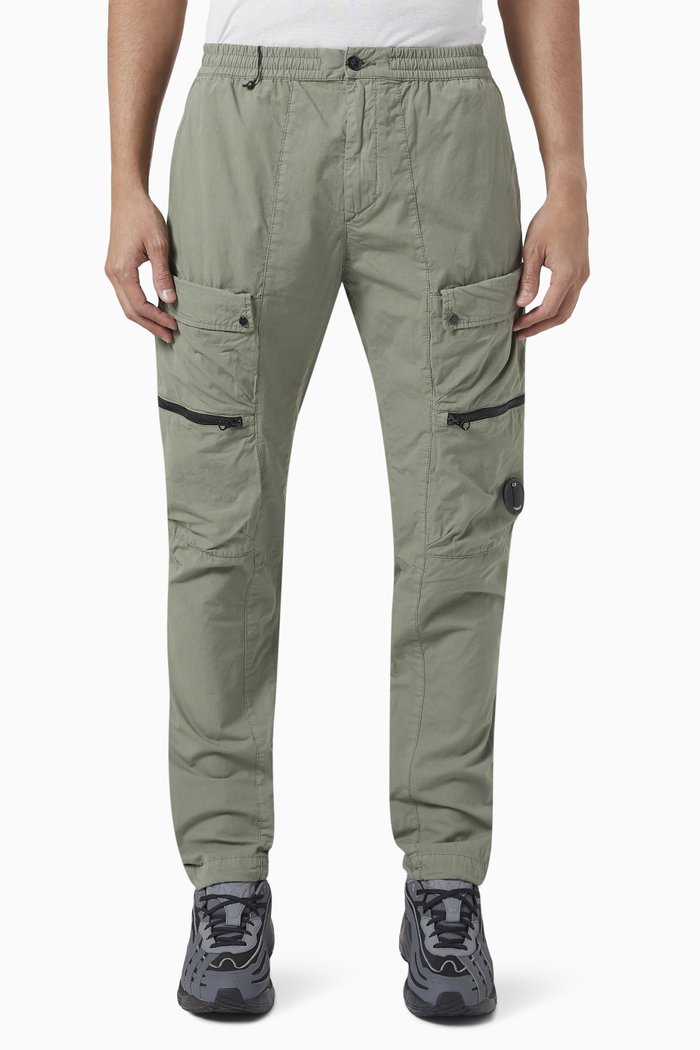 

Micro Reps Cargo Track Pants in Cotton, Green