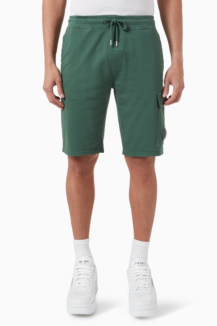 

Utility Shorts in Cotton-fleece, Green