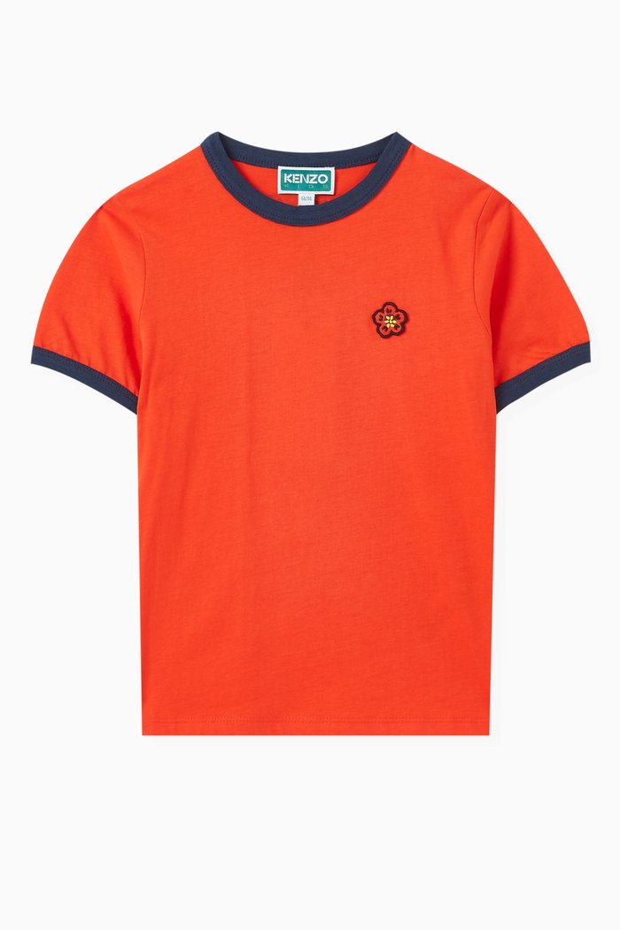 

Sailor Boke Flower T-shirt in Organic Cotton Jersey, Red