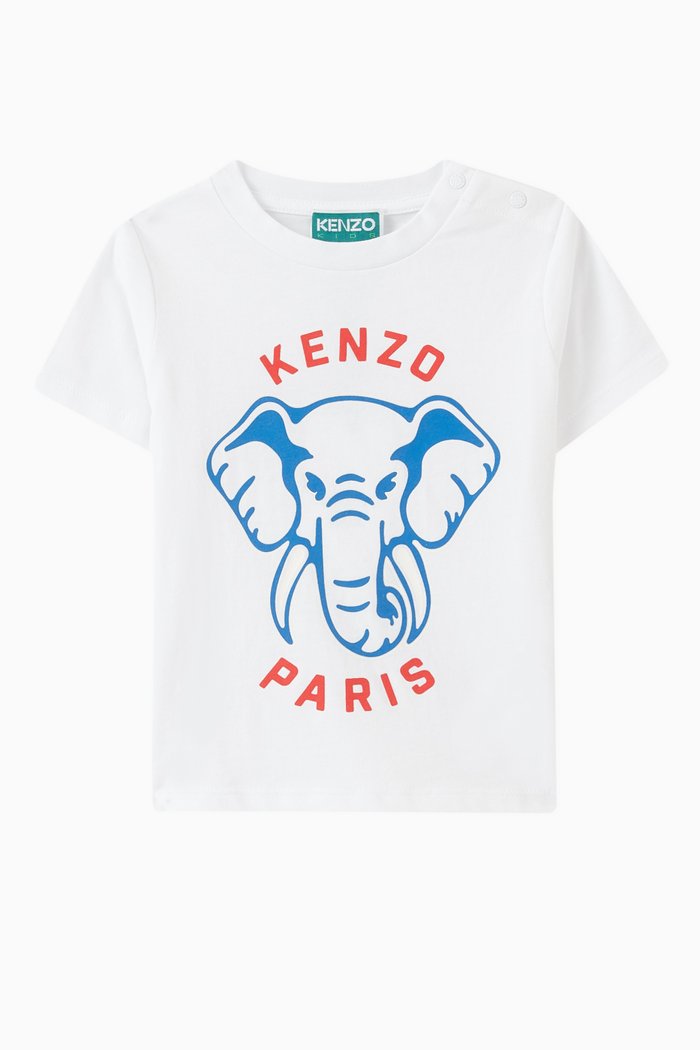 Logo-print T-shirt in Organic Cotton, White