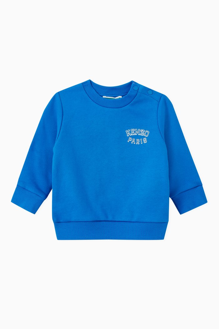

Logo Sweatshirt in Fleece, Blue