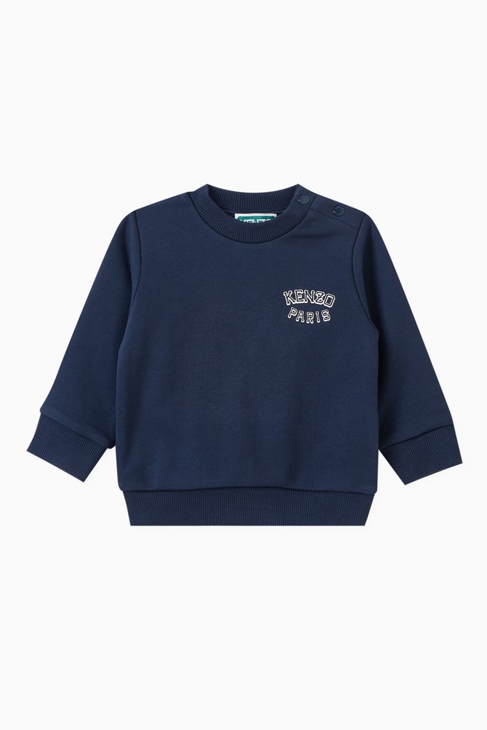 

Logo Sweatshirt in Fleece, Blue