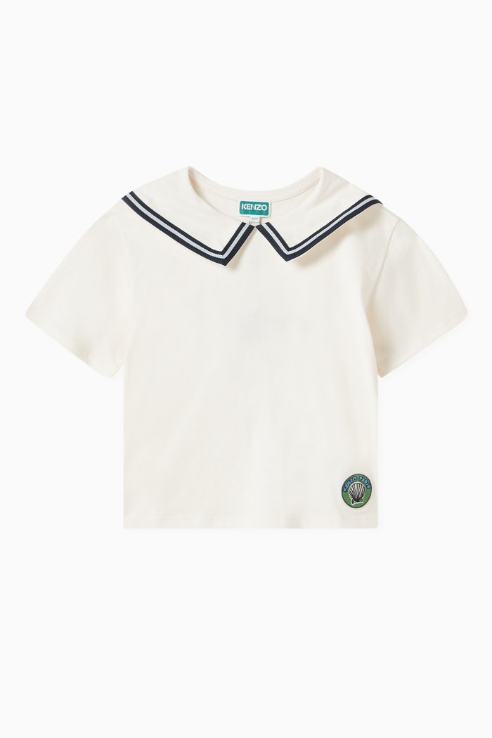 

Logo-badge T-shirt in Cotton, White