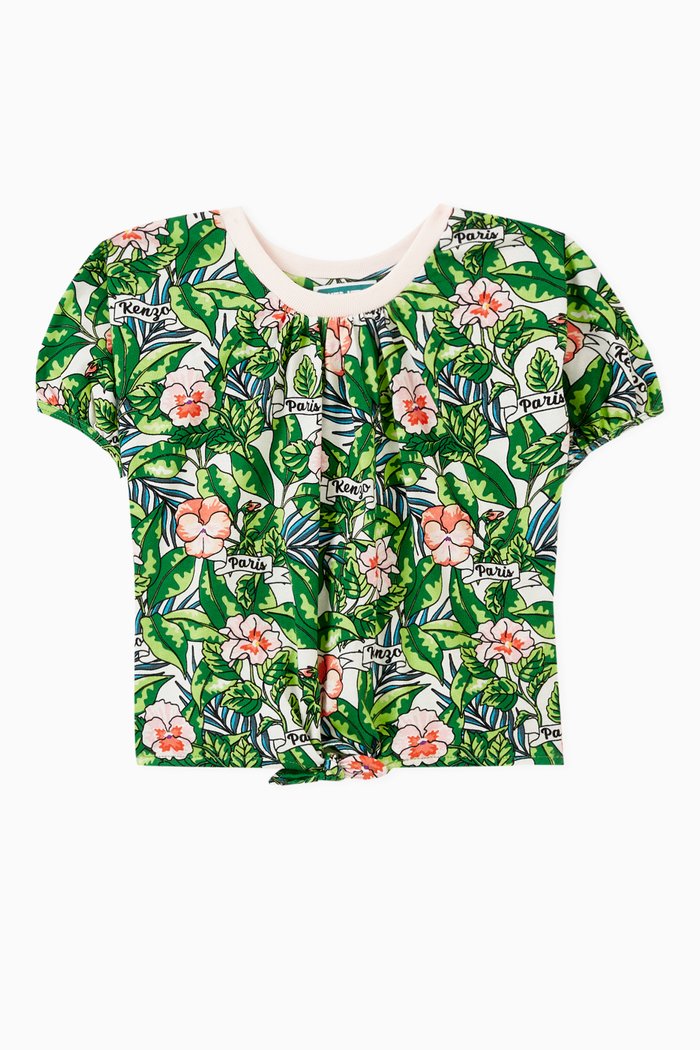 

Boke-flower T-shirt in Cotton, Green