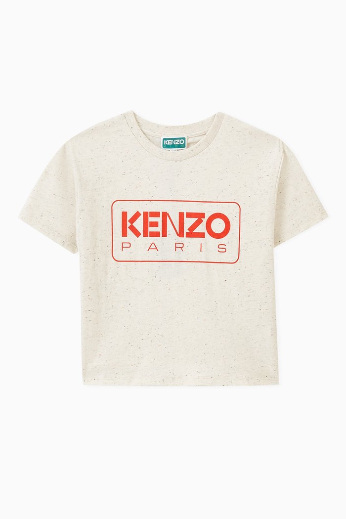 

Kenzo Paris Logo T-shirt in Cotton, White