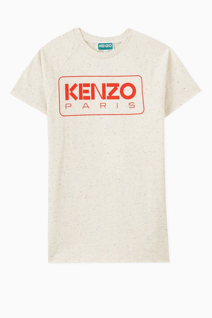 

Logo-print Dress in Cotton-blend, White