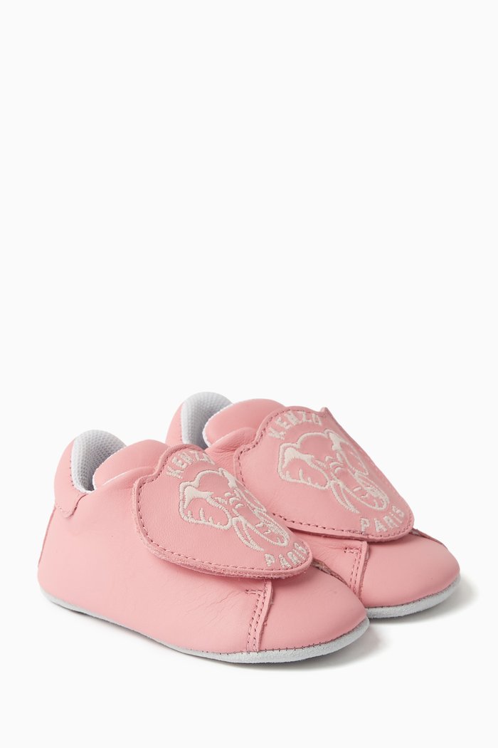 

Elephant-logo Shoes in Leather, Pink
