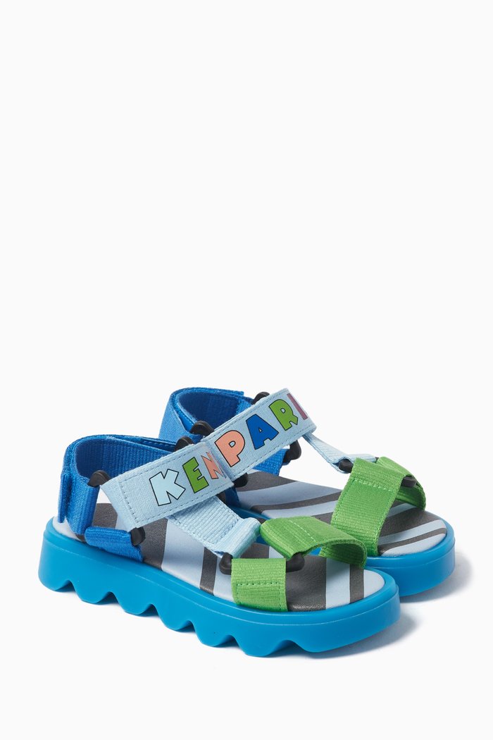 

Logo-print Sandals, Blue