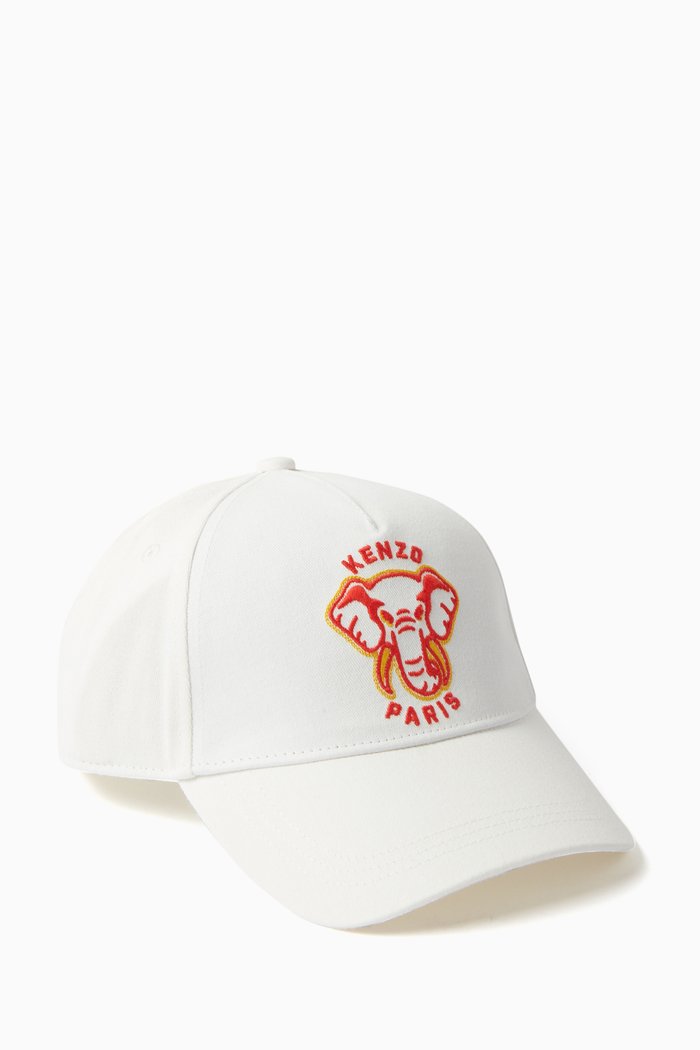 Logo-embroidered Baseball Cap in Cotton, White