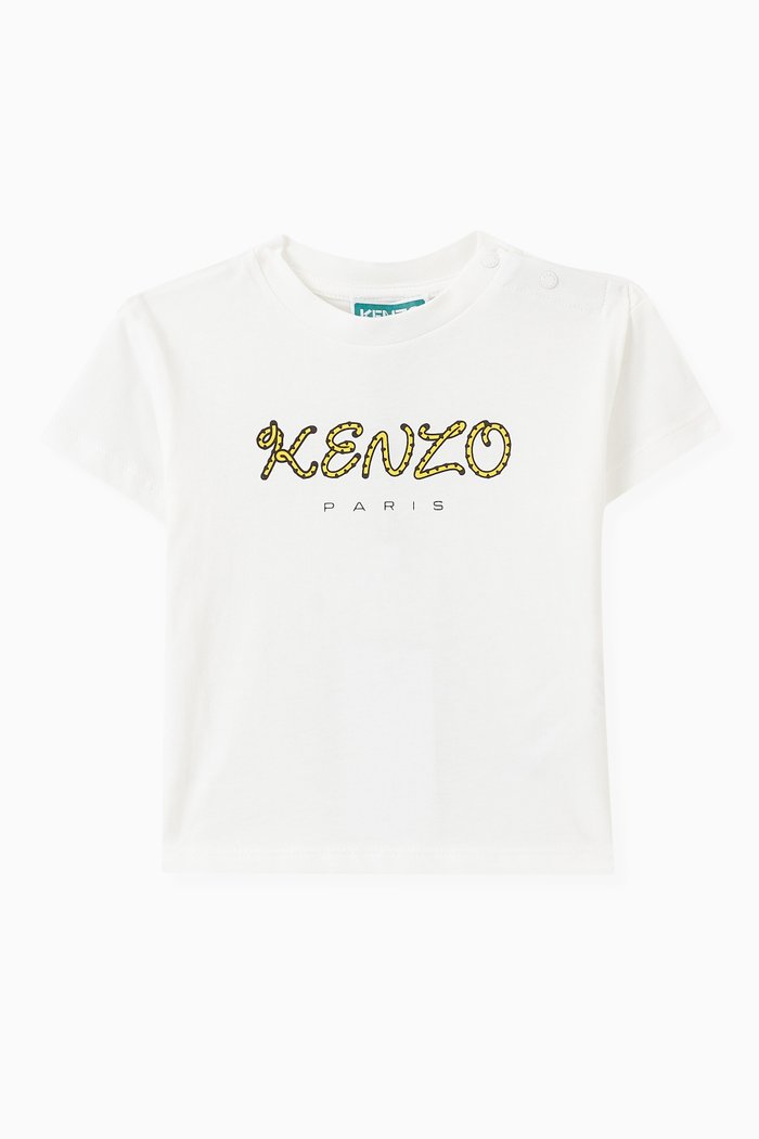 Logo-print T-shirt in Cotton, White
