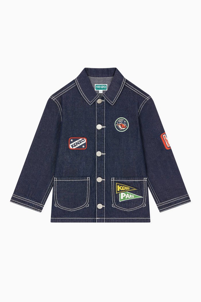 

Sailor Logo Jacket in Denim, Blue