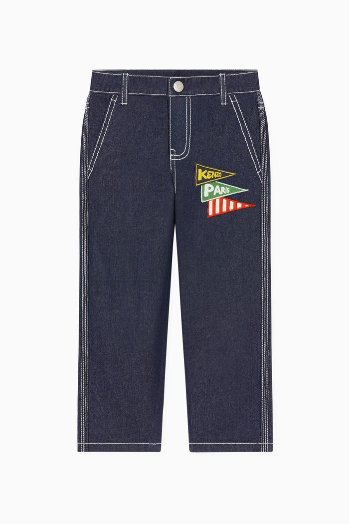 

Sailor Logo Jeans in Denim, Blue