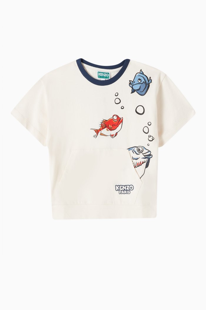 

Printed T-shirt in Cotton, White