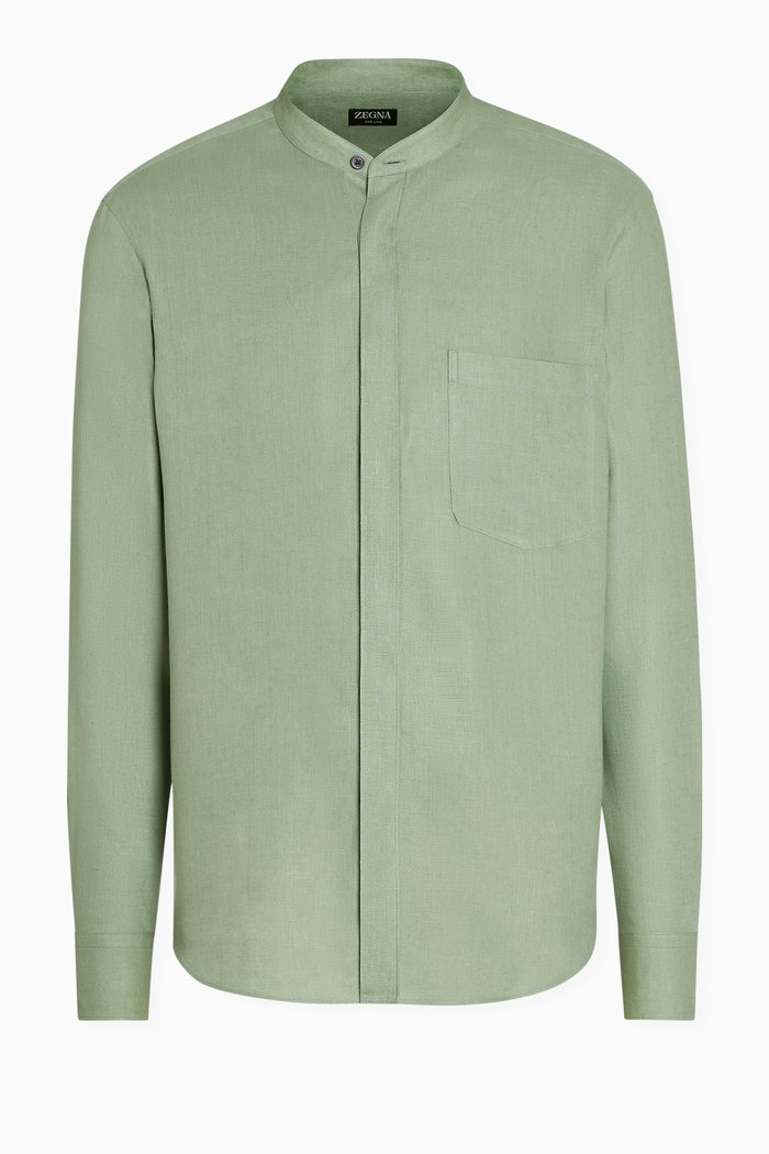 

Oasi Shirt in Linen, Green