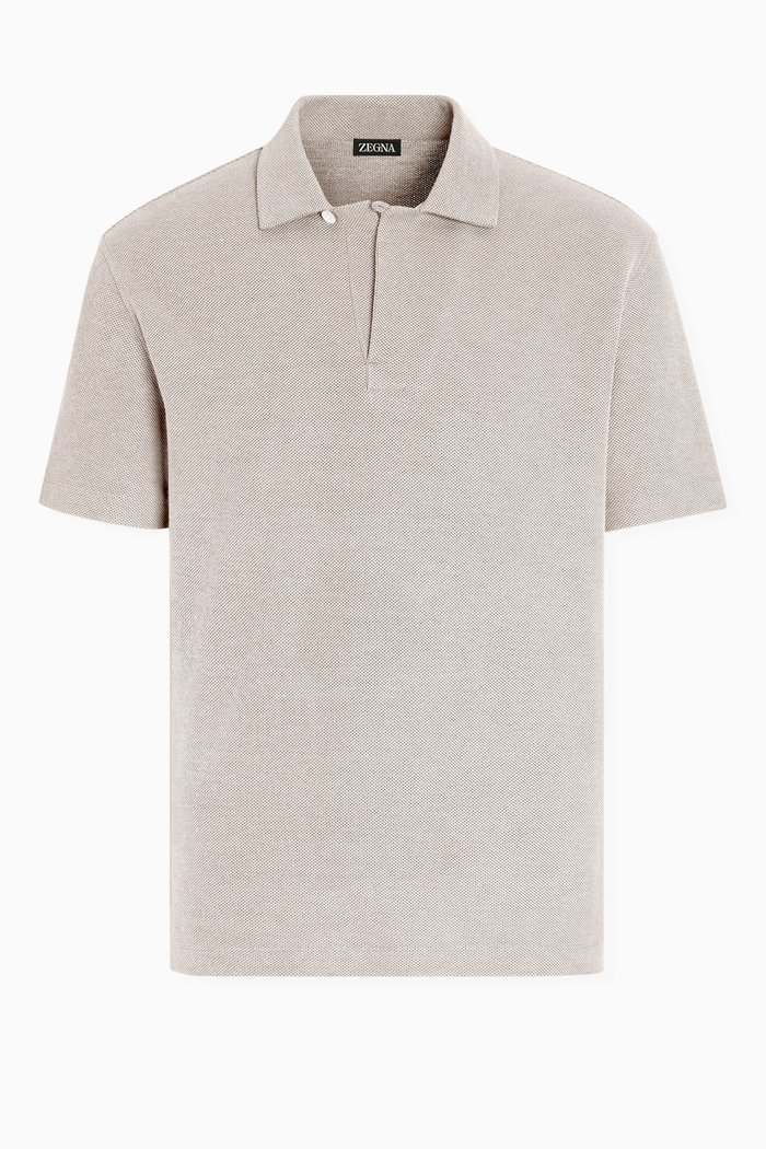

Polo Shirt in Cotton, Neutral