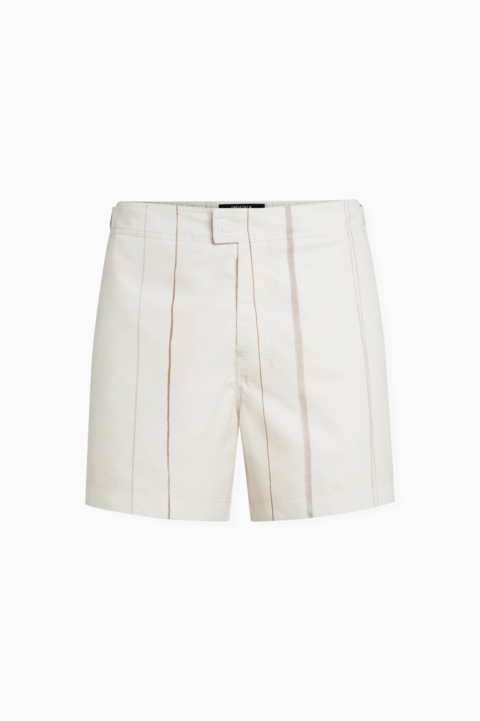 

Striped Swim Shorts, Neutral
