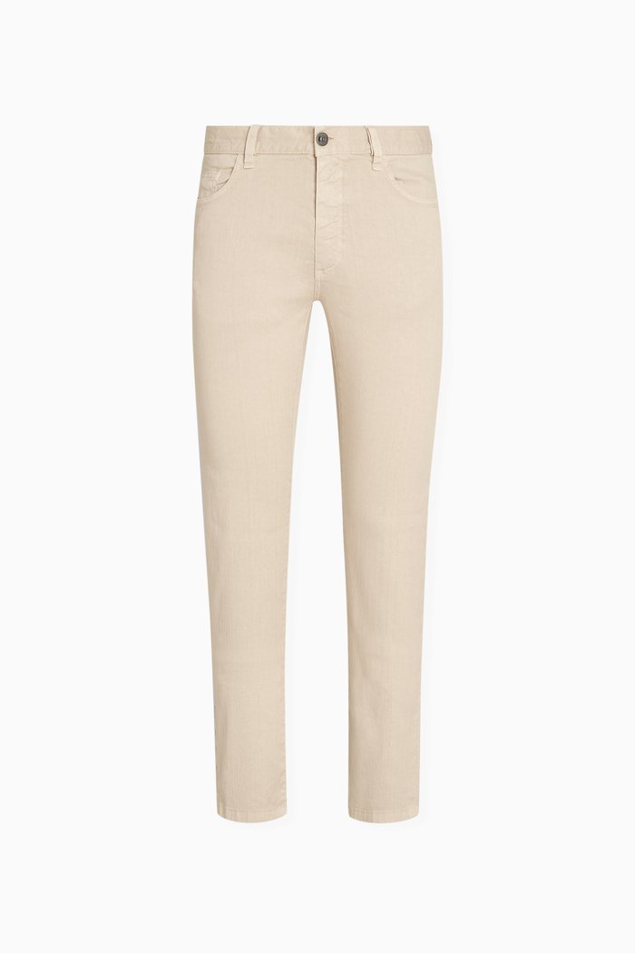 

Roccia Pants in Stretch Linen-blend, Neutral