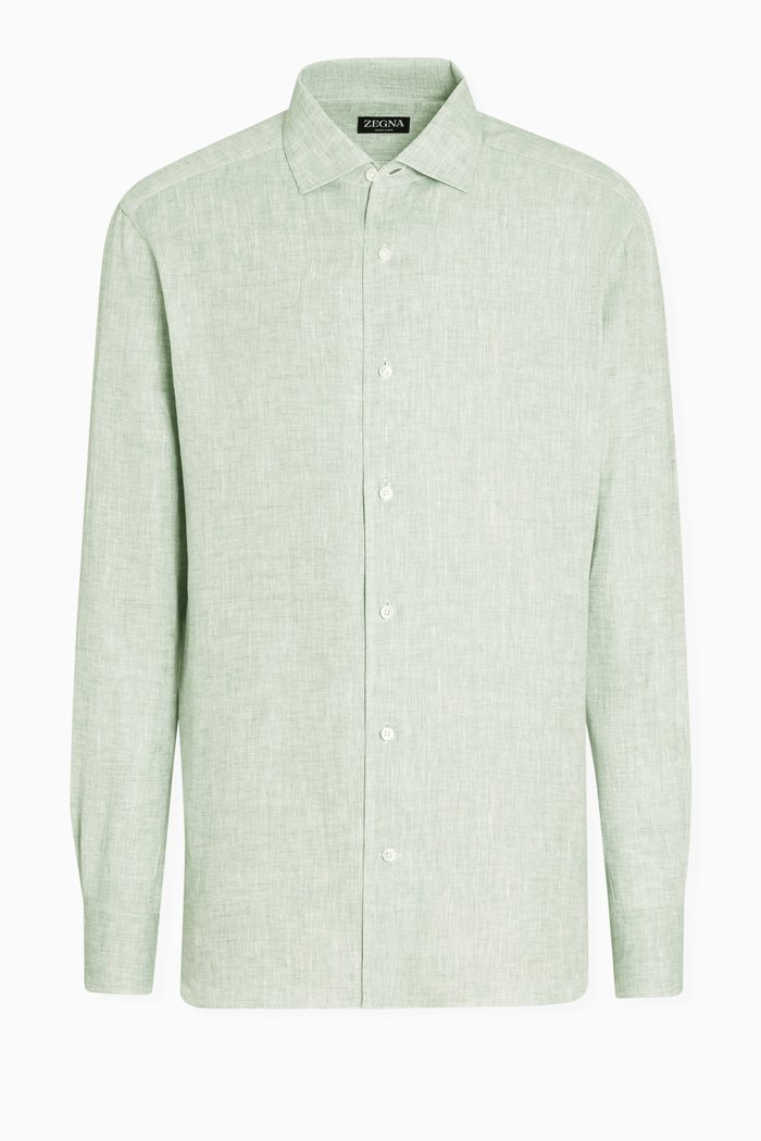 

Oasi Shirt in Linen, Green