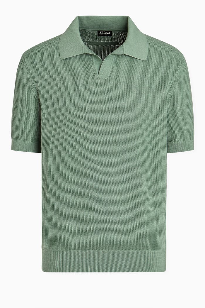 

Polo Shirt in Cotton, Green