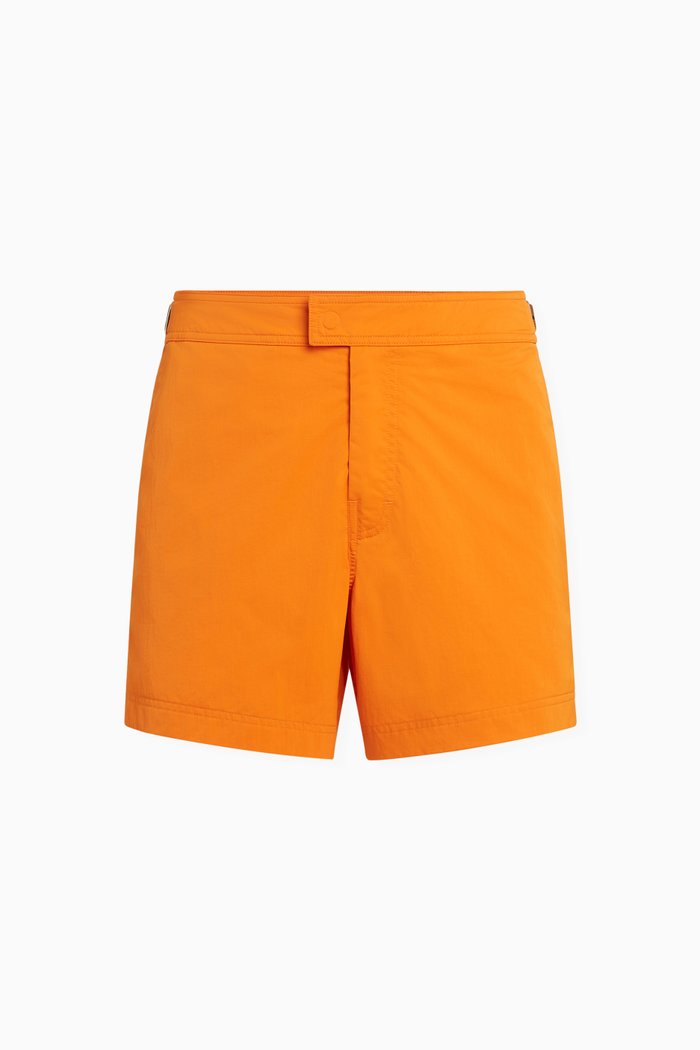 

Zegna 232 Road Brand Mark Swim Shorts, Orange