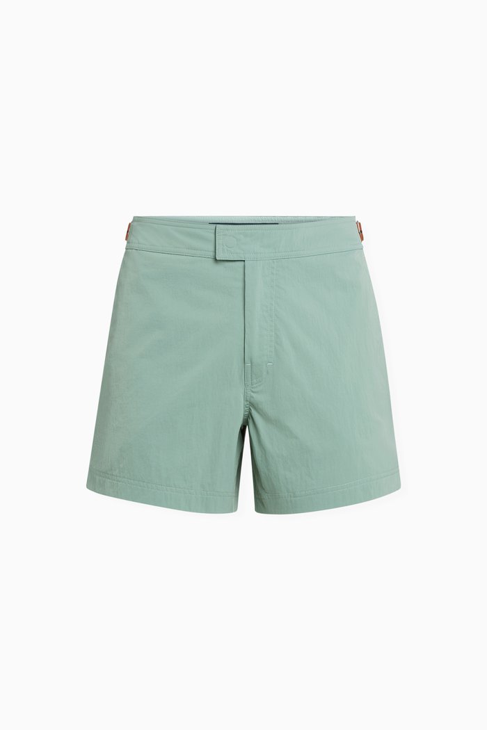 

Zegna 232 Road Brand Mark Swim Shorts, Green