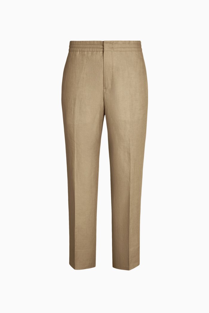 

Oasi Pants in Linen, Brown