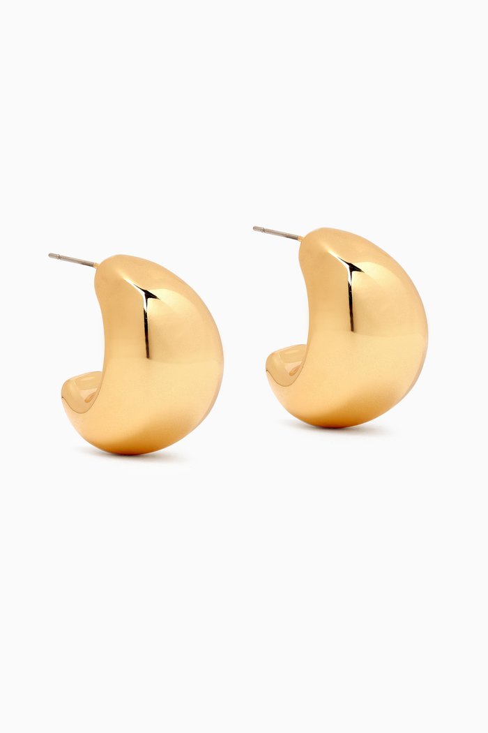 

Sierra Chunky Hoop Earrings in 14kt Gold Vermeil
