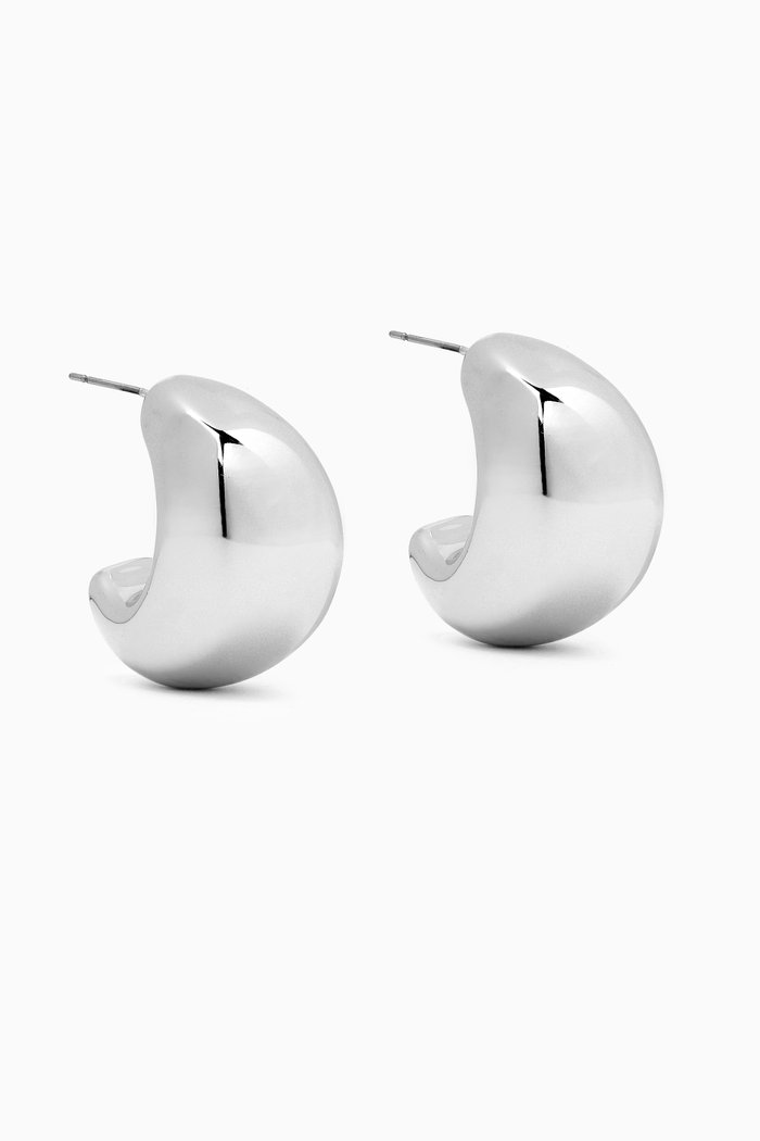

Sierra Chunky Hoop Earrings in Sterling Silver