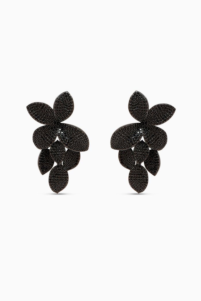 

Alisa Earrings in Sterling Silver, Black