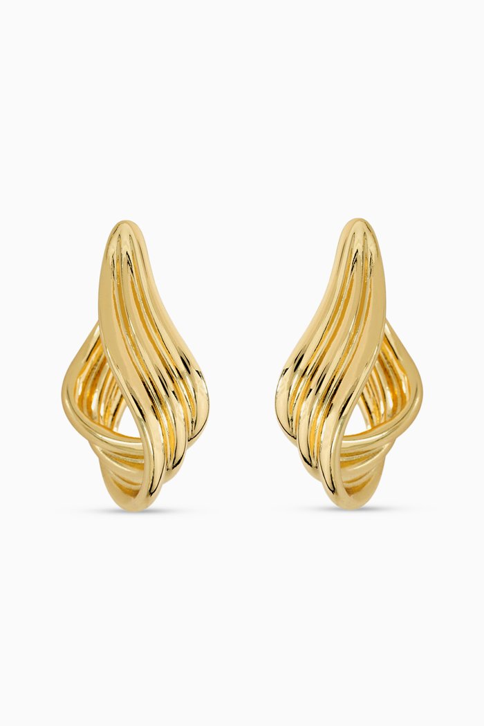 

Lynx Earrings in 14kt Gold-plated Brass