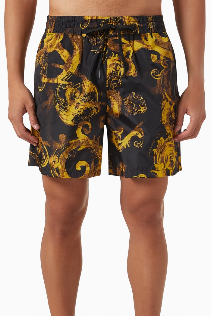 

Baroque Elasticated Waistband Shorts, Blue