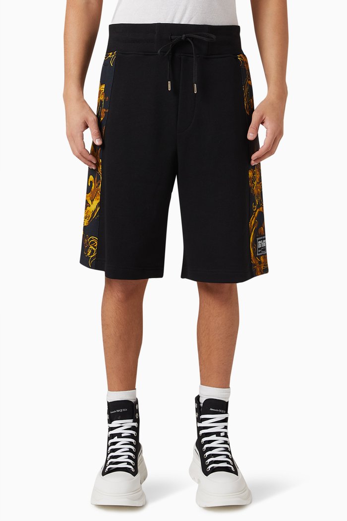 

Watercolour Couture Shorts in Cotton Jersey, Black