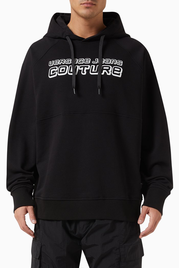 

Logo Hoodie in Cotton, Black