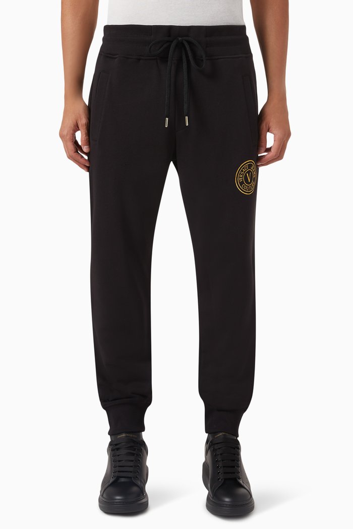 

Embroidered-logo Sweatpants in Cotton, Black