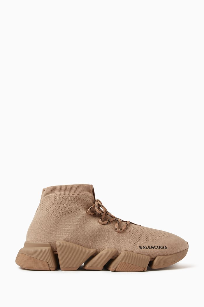 

Speed 2.0 Lace-up Sneakers in Recycled Knit, Neutral
