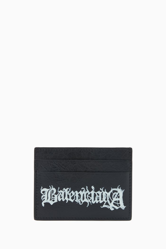 

DIY Metal Cash Card Holder in Arena Lambskin, Black