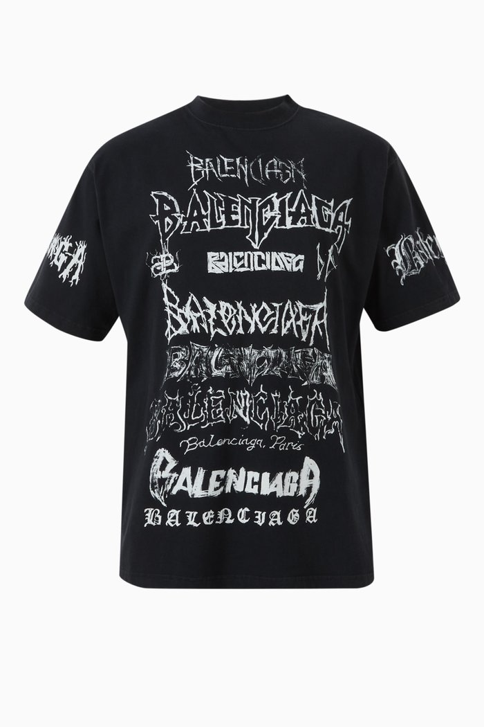 

DIY Metal Large Fit T-shirt in Recycled Jersey, Black