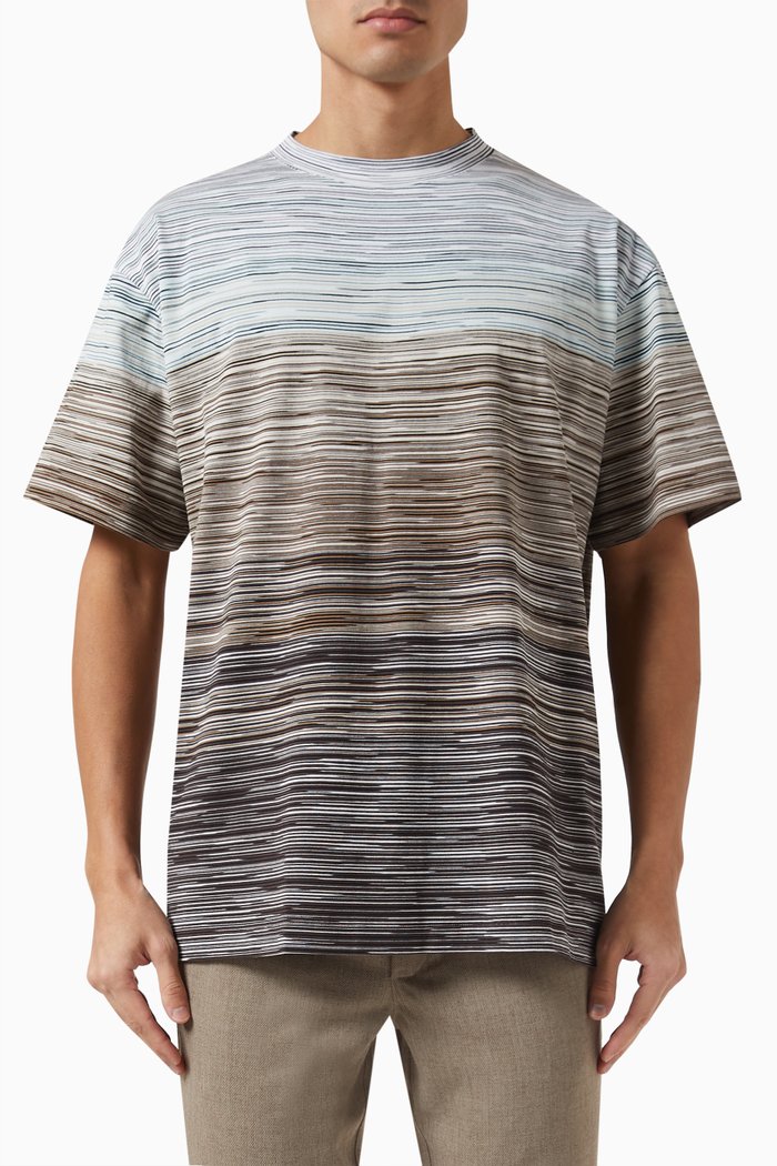 

Striped T-shirt in Cotton, Multicolour