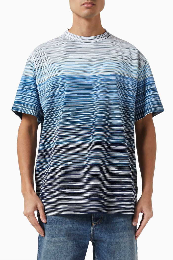 

Striped T-shirt in Cotton, Multicolour