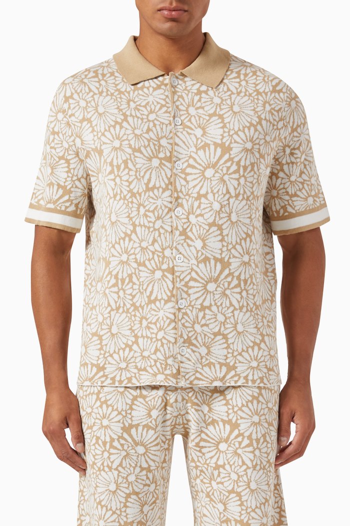 

Daisy Shirt in Cotton Knit, Neutral