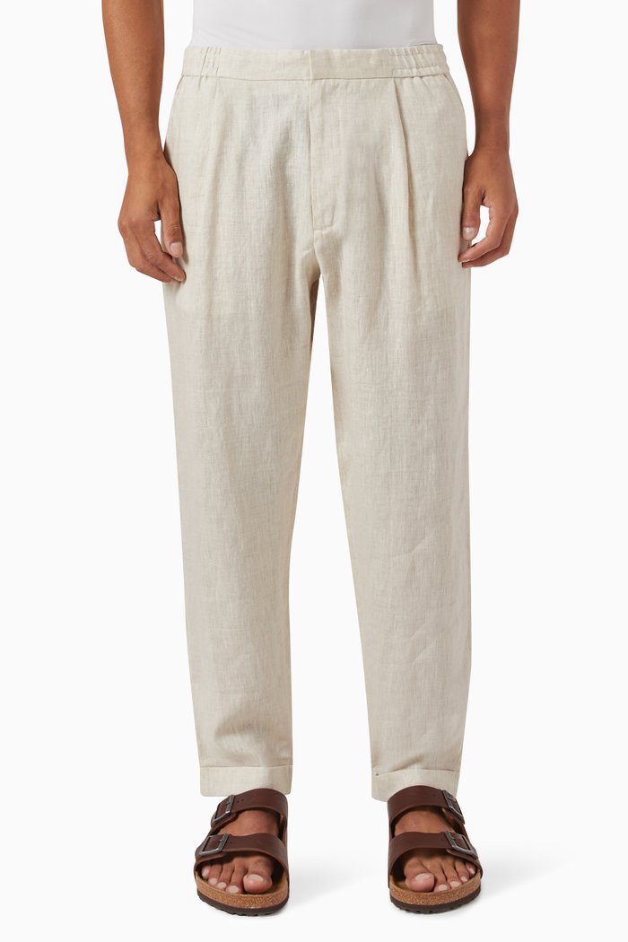 

Trousers in Linen, Neutral