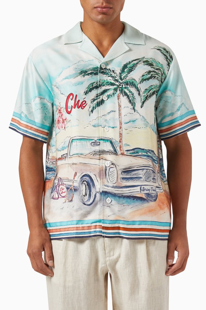 Rendez Vous Shirt in Tencel, Multicolour