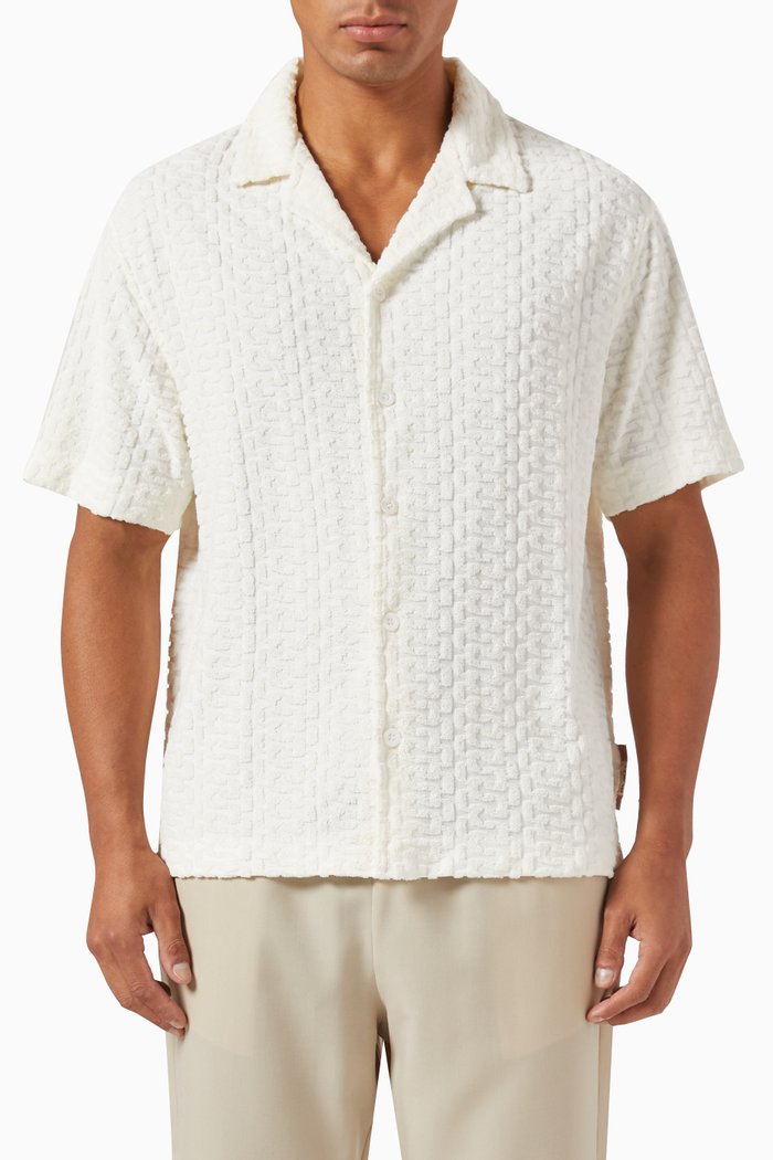

Burle Shirt in Terry Towelling, White
