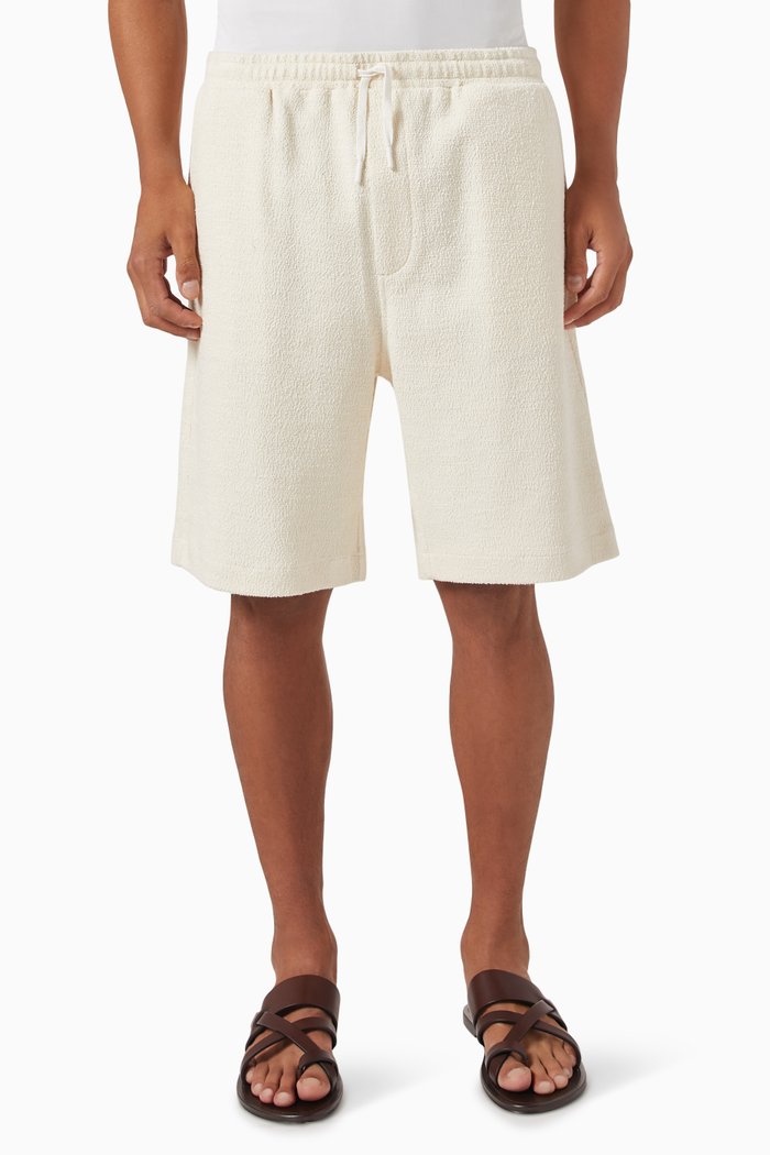 

Dapper Shorts in Bouclé, White