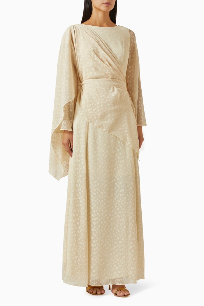 

Belted Maxi Dress, White